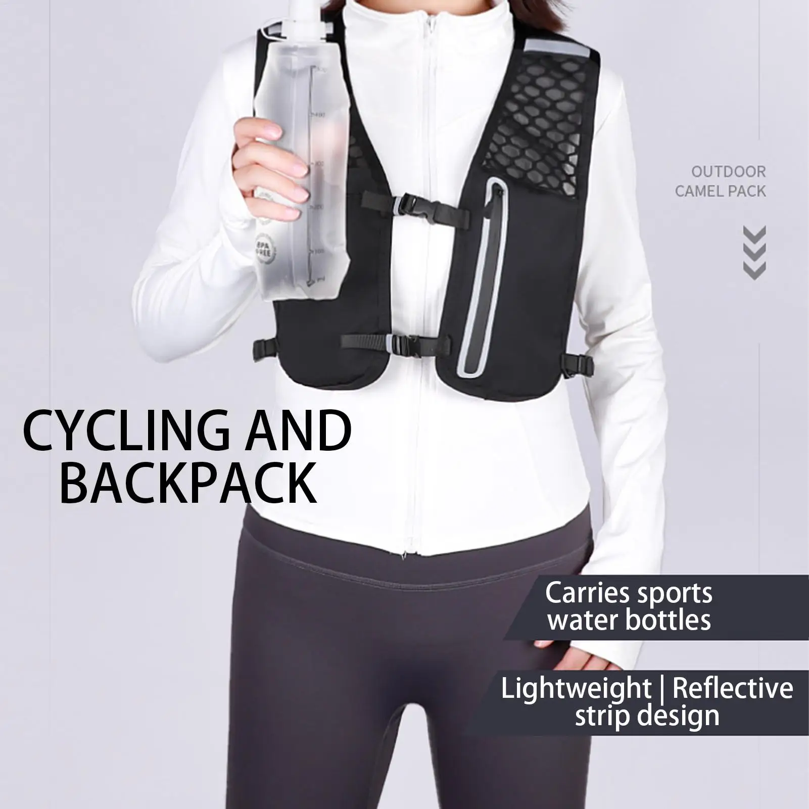 Running Backpack for Men Running Vest Hiking Water Backpack Phone Pouch Bottle Holder Lightweight Pack for Camping Travel
Running Backpack for Men Running Vest Hiking Water Backpack Phone Pouch Bottle Holder Lightweight Pack for Camping Travel
