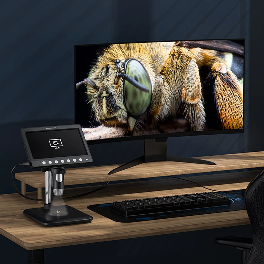 7-дюймовый IPS-экран, цифровой микроскоп, 5 МП, HD-объектив, электронный микроскоп, увеличение 1200X, электронный HD-эндоскоп
7-дюймовый IPS-экран, цифровой микроскоп, 5 МП, HD-объектив, электронный микроскоп, увеличение 1200X, электронный HD-эндоскоп