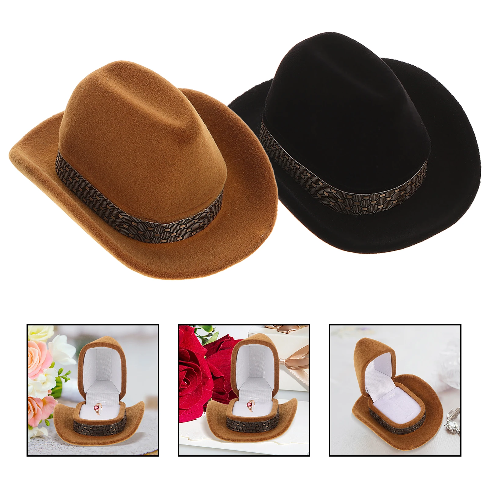 2 Pcs Jewelry Box Storage Boxes Ring Display Wedding Case Engagement Holder Earrings Organizer Flocking Hat Man for Ceremony
2 Pcs Jewelry Box Storage Boxes Ring Display Wedding Case Engagement Holder Earrings Organizer Flocking Hat Man for Ceremony