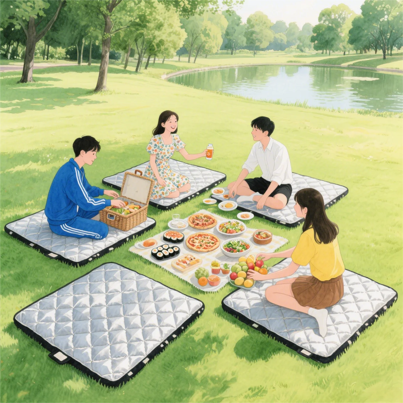 Коврик для кемпинга, подушка для сиденья из чистого хлопка, утолщенное, мягкое, водонепроницаемое, легко чистящееся, утолщенное, для путешествий, пешего туризма, рыбалки, пикника
Коврик для кемпинга, подушка для сиденья из чистого хлопка, утолщенное, мягкое, водонепроницаемое, легко чистящееся, утолщенное, для путешествий, пешего туризма, рыбалки, пикника