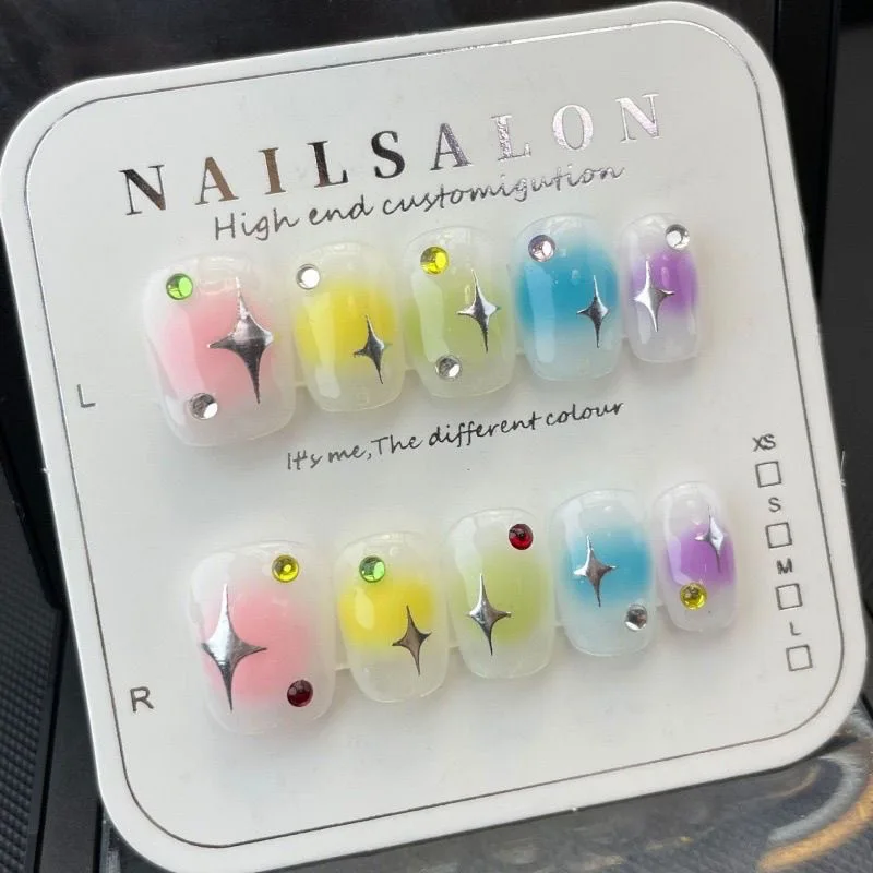 Nails Set Press On Pure Handmade Wearable Nails Love Butterfly Fashion Fake Nails bear Black Write Blue Pink Accessories
Nails Set Press On Pure Handmade Wearable Nails Love Butterfly Fashion Fake Nails bear Black Write Blue Pink Accessories
