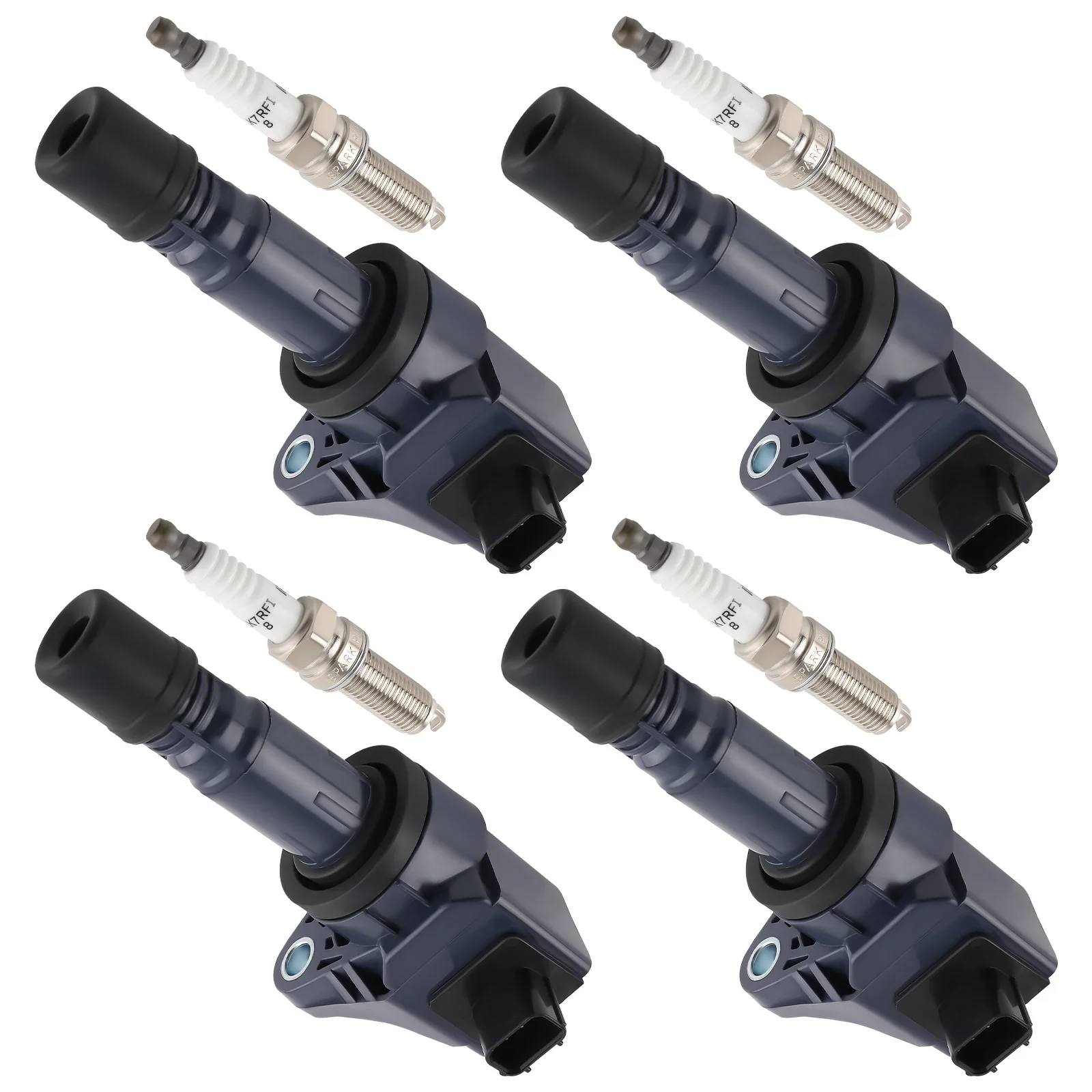 Set of 4 Ignition + Spark Plugs For Acura ILX 2.0L 13-15 Honda Civic 1.8L 12-15
Set of 4 Ignition + Spark Plugs For Acura ILX 2.0L 13-15 Honda Civic 1.8L 12-15