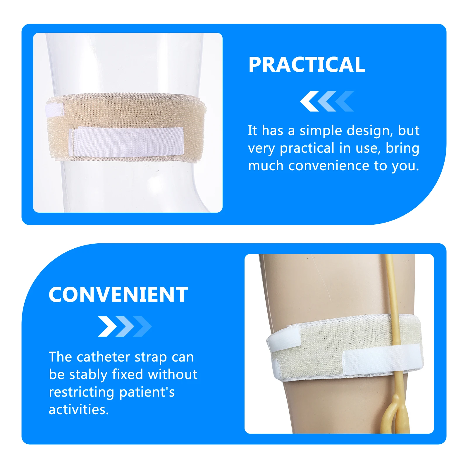 2pcs Adjustable Urinary Catheter Fixing Band Lightweight Drainage Strap Skin-Safe Fixation Belt For Daily Use Suitable For Most
2pcs Adjustable Urinary Catheter Fixing Band Lightweight Drainage Strap Skin-Safe Fixation Belt For Daily Use Suitable For Most