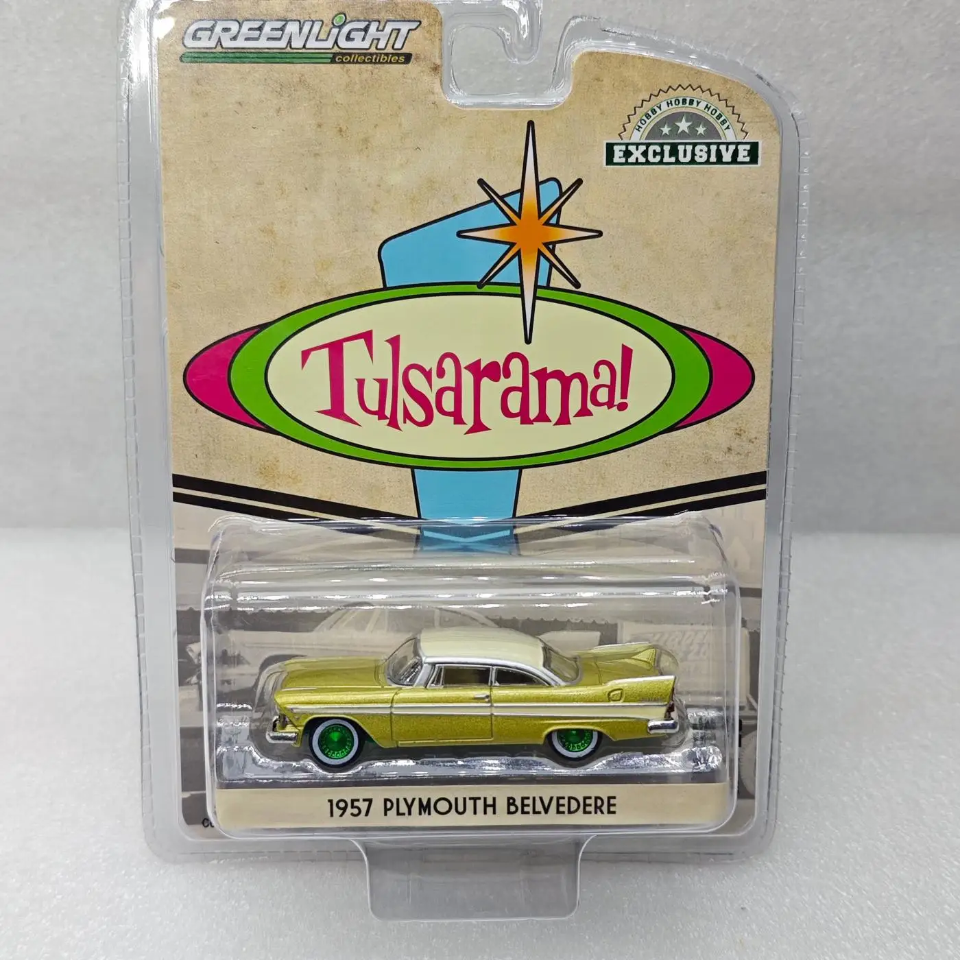 GreenLight 1:64 1957 Plymouth BELVEDERE миниатюрный автомобиль из сплава, литье под давлением, металлическая коллекция, модель автомобиля, детские игрушки
GreenLight 1:64 1957 Plymouth BELVEDERE миниатюрный автомобиль из сплава, литье под давлением, металлическая коллекция, модель автомобиля, детские игрушки