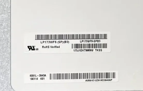 LP173WF5-SPB3 fit LP173WF5-SPB4 17.3'' IPS Laptop LCD Display Screen 1920*1080 EDP 30 pins 72% NTSC
LP173WF5-SPB3 fit LP173WF5-SPB4 17.3'' IPS Laptop LCD Display Screen 1920*1080 EDP 30 pins 72% NTSC