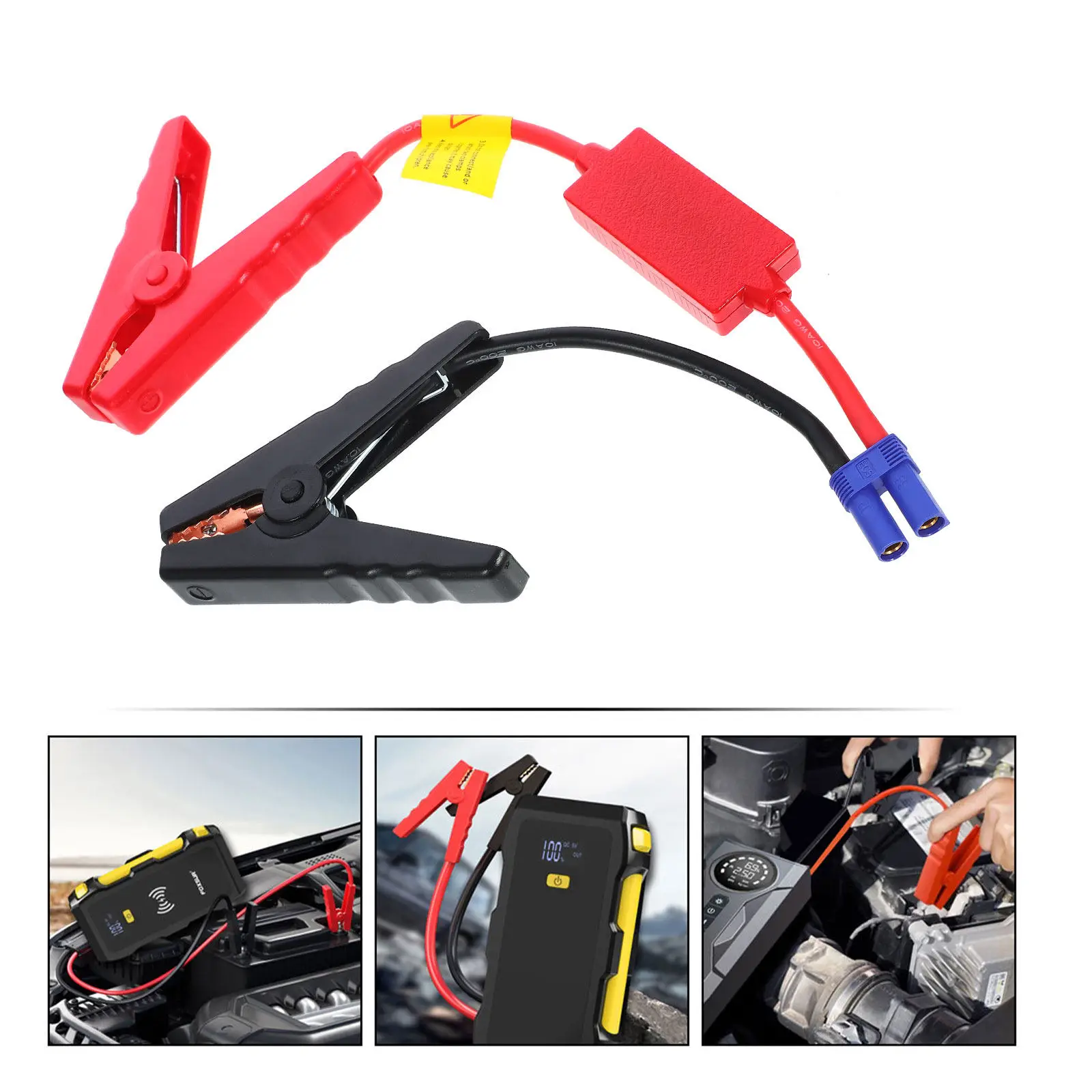 Emergency Starter Clamp Automotive Car Jump Starter Cable Replacement Clamp Metal Silicone Portable Jumper Clip Powerful
Emergency Starter Clamp Automotive Car Jump Starter Cable Replacement Clamp Metal Silicone Portable Jumper Clip Powerful