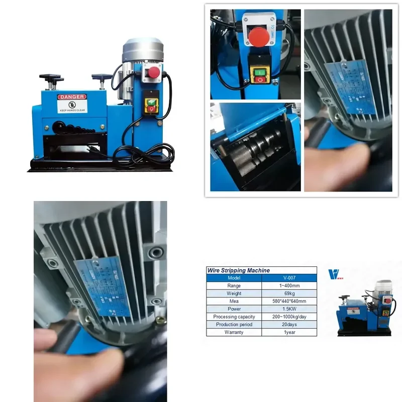 2026 Hot V-007 1-40mm Hot Sale Full Automatic Wire Strip Wire Stripping Machine Plastic Insulation Cable Stripper
2026 Hot V-007 1-40mm Hot Sale Full Automatic Wire Strip Wire Stripping Machine Plastic Insulation Cable Stripper