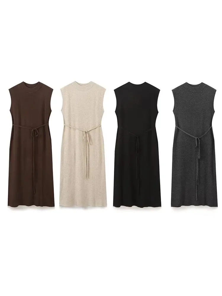 Pop 2024 European And American Style New Women's Clothing Four Colors Optional Fashionable Classic Belt Knitted Dress
Pop 2024 European And American Style New Women's Clothing Four Colors Optional Fashionable Classic Belt Knitted Dress