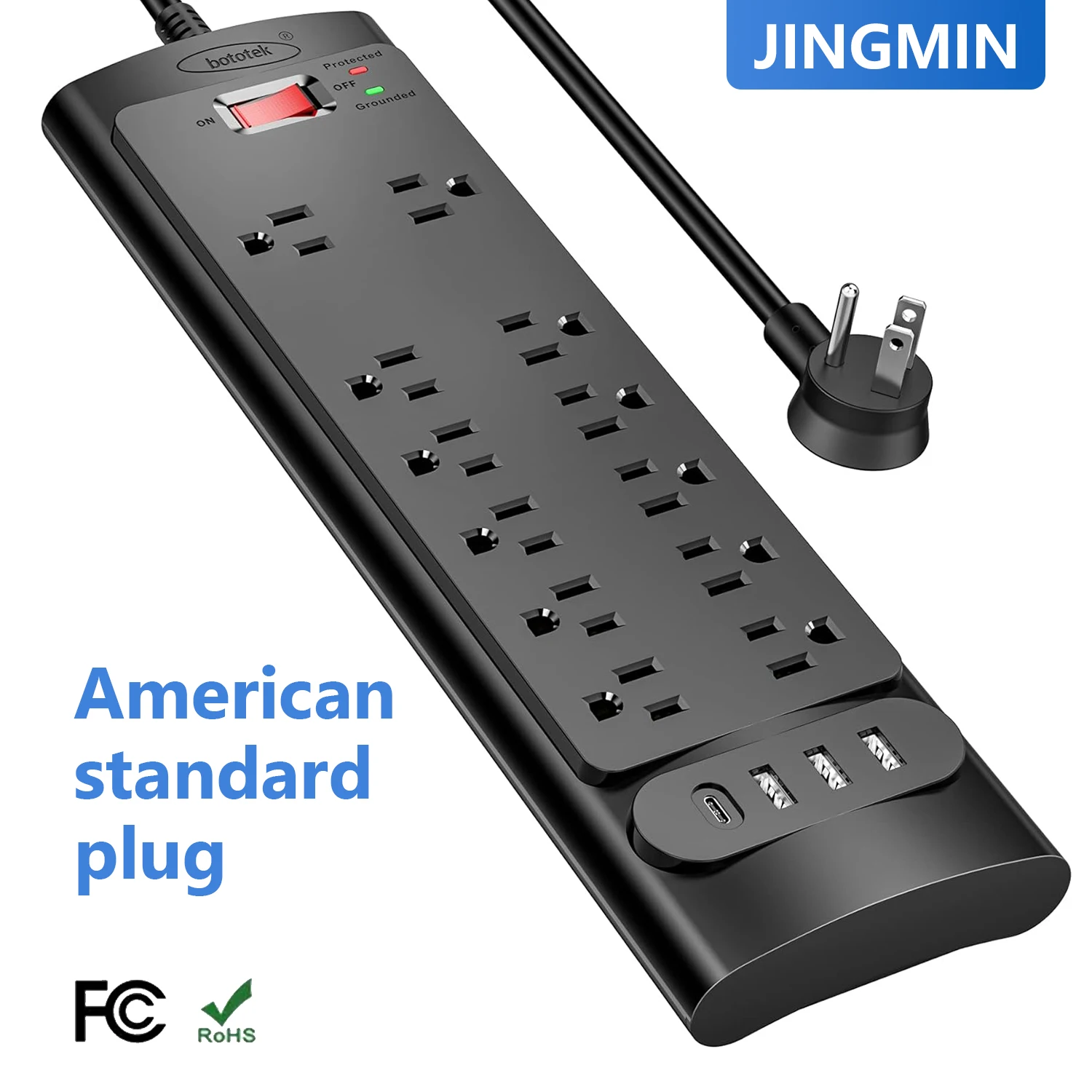 Power Strip With Multi Hole Socket 2M Cable Surge Protector Multi Socket Extender with Switch For Home Office Charger Strip
Power Strip With Multi Hole Socket 2M Cable Surge Protector Multi Socket Extender with Switch For Home Office Charger Strip