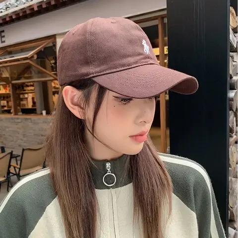 Unisex Cotton Embroidered Dad Hat - Fashion Polo Baseball Cap, Soft Breathable Sun Protection for Golf & Daily Casual Wear