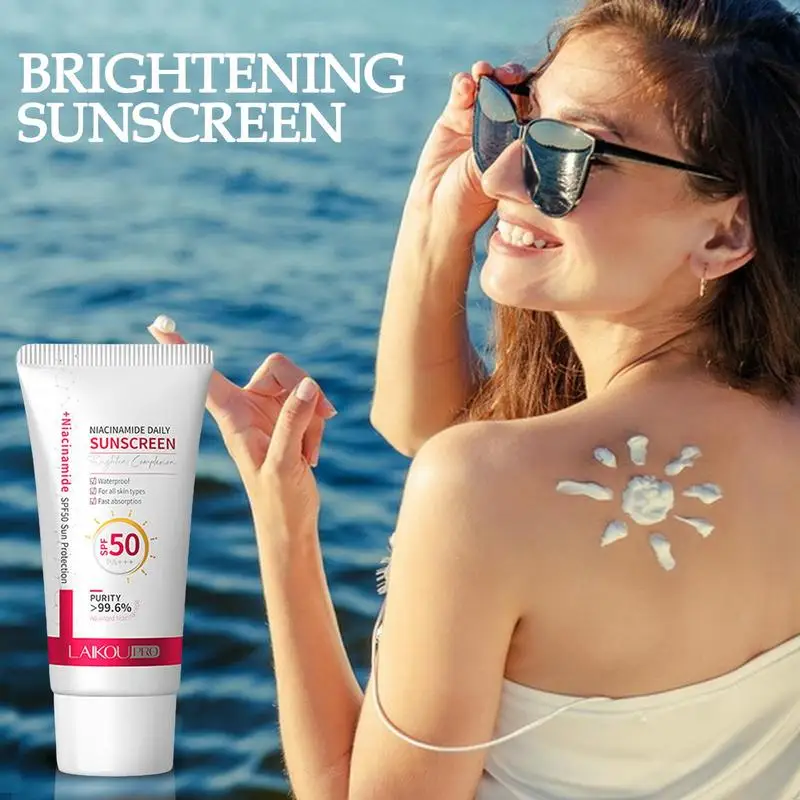 LAIKOU Niacinamide Daily Sunscreen Protector Facial Body Solar Sun Blocker SPF50 Isolation Lotion Cream Bleaching Moisturizer
LAIKOU Niacinamide Daily Sunscreen Protector Facial Body Solar Sun Blocker SPF50 Isolation Lotion Cream Bleaching Moisturizer