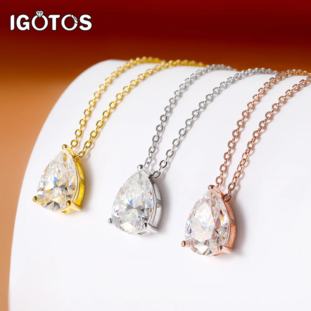 1-4CT Certified Waterdrop Shape Moissanite Pendant Necklace for Women S925 Pear Cut Diamond Necklace Bridal Wedding Fine Jewelry
1-4CT Certified Waterdrop Shape Moissanite Pendant Necklace for Women S925 Pear Cut Diamond Necklace Bridal Wedding Fine Jewelry