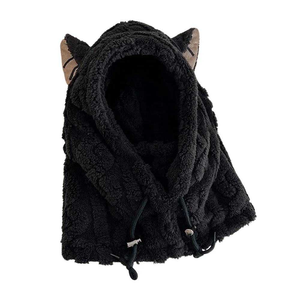 Fashion Winter Warm Hat Windproof Thickened Ear Protection Hat Cat Ear Neck Warmer Mask Hat Scarf Set Outdoor
Fashion Winter Warm Hat Windproof Thickened Ear Protection Hat Cat Ear Neck Warmer Mask Hat Scarf Set Outdoor