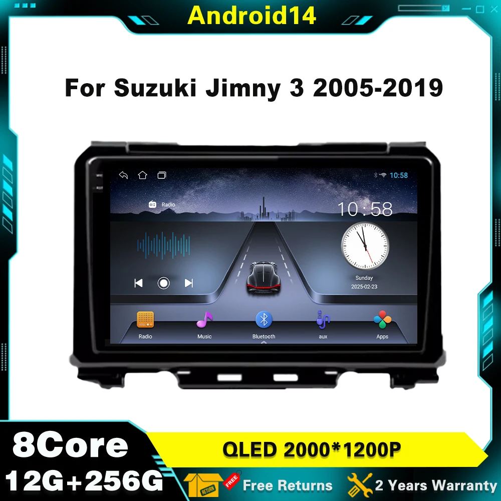 9 Inch For Suzuki Jimny 3 2005-2019 GPS wifi Navigation Stereo Android 14 Touch Screen Car Radio Multimedia Video Player
9 Inch For Suzuki Jimny 3 2005-2019 GPS wifi Navigation Stereo Android 14 Touch Screen Car Radio Multimedia Video Player