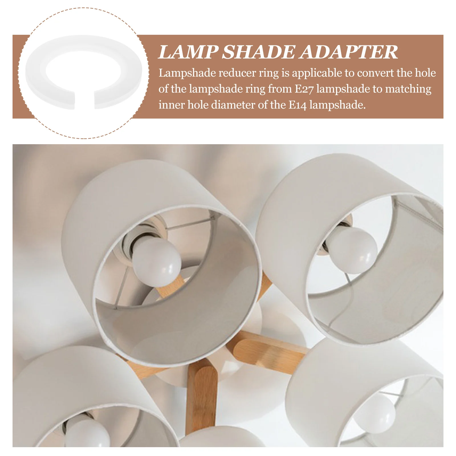 20Pcs E27 to E14 Lamp Shade Converter Ring Professional Lampshade Accessories for Home Business Office Lighting Needs
20Pcs E27 to E14 Lamp Shade Converter Ring Professional Lampshade Accessories for Home Business Office Lighting Needs