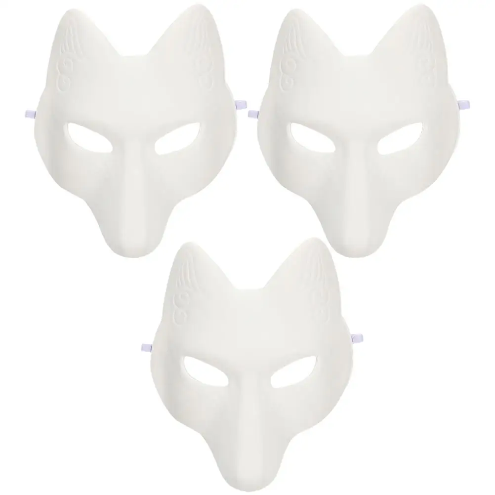 Fox Mask 3 Pcs Unpainted PU Blank DIY Masquerade Masks Elastic Band Halloween Costume Cosplay Fox Masks Women
Fox Mask 3 Pcs Unpainted PU Blank DIY Masquerade Masks Elastic Band Halloween Costume Cosplay Fox Masks Women