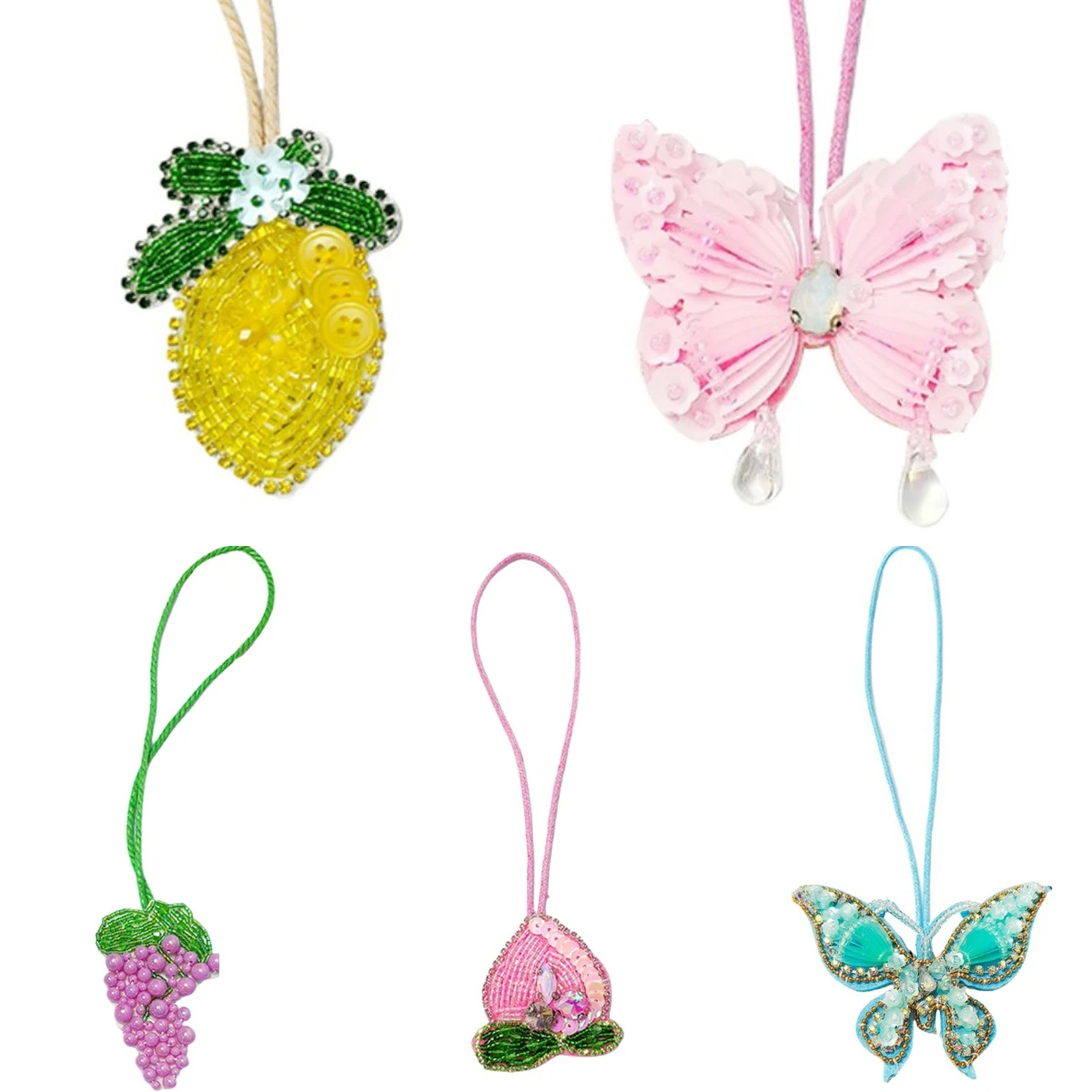 Hanging Rope Beaded Sewing Pendant Patch Bag Lanyard Bag Pendant Handmade Fruit Series Cute Bag Charm 3D Keychains Decoration
Hanging Rope Beaded Sewing Pendant Patch Bag Lanyard Bag Pendant Handmade Fruit Series Cute Bag Charm 3D Keychains Decoration