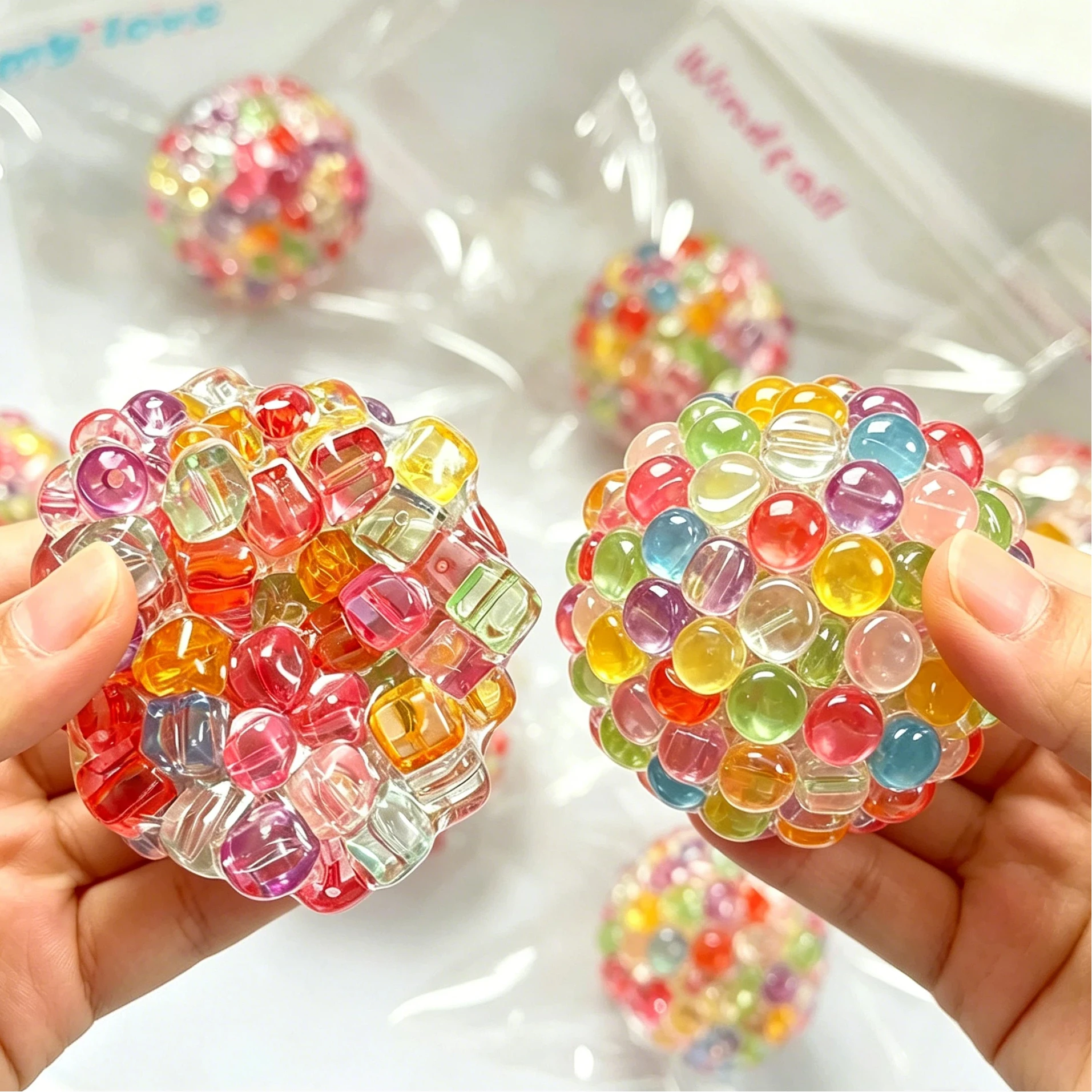 Noisy Ice Bead Stress Relieving Toy ASMR Super Soft Sensory Toy Colorful Cute Anxiety Relaxing Squeezing Gift
Noisy Ice Bead Stress Relieving Toy ASMR Super Soft Sensory Toy Colorful Cute Anxiety Relaxing Squeezing Gift