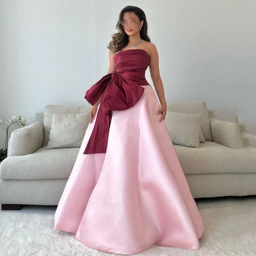 Msikoods Duba Evening Dresses 2024 Strapless Satin A-Line Prom Gowns Arabia Dubai Formal Occasion Dress Wedding Party Gown
Msikoods Duba Evening Dresses 2024 Strapless Satin A-Line Prom Gowns Arabia Dubai Formal Occasion Dress Wedding Party Gown