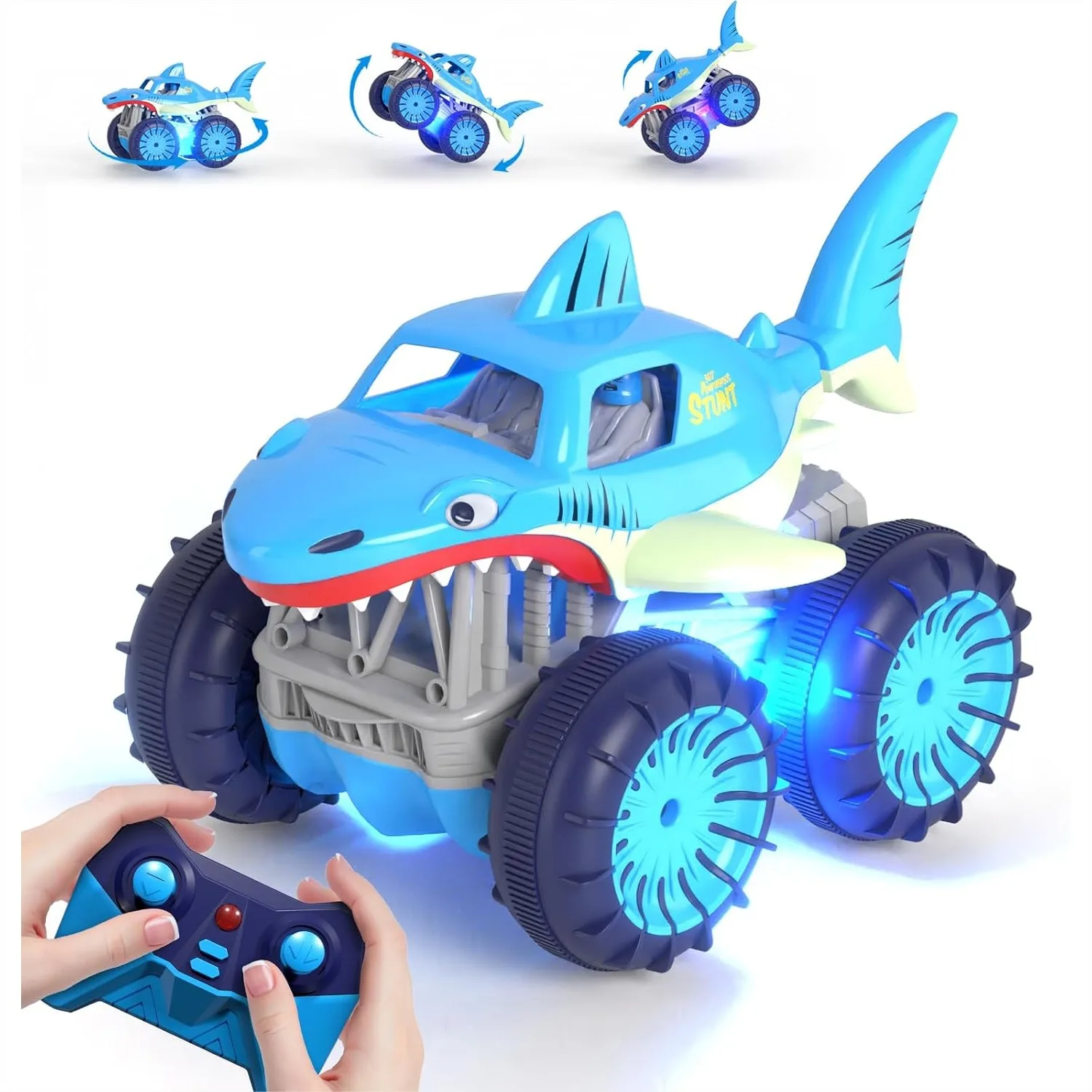 Rechargeable Amphibious RC Car, 4WD All Terrain Waterproof Monster Truck with LED Light, Remote Control Toy for Boys Girls 3-12
Rechargeable Amphibious RC Car, 4WD All Terrain Waterproof Monster Truck with LED Light, Remote Control Toy for Boys Girls 3-12