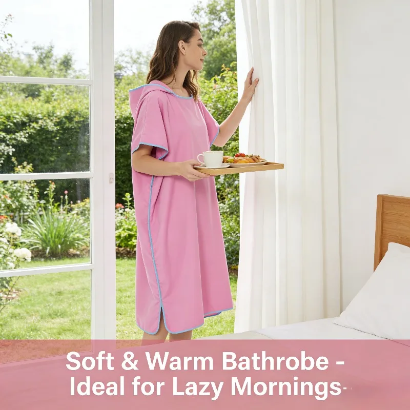 Quick Dry Poncho Double Sided Fleece Hooded Towel Absorbent Fast Drying Scuba Swimming Beach Adult Changing Robe
Quick Dry Poncho Double Sided Fleece Hooded Towel Absorbent Fast Drying Scuba Swimming Beach Adult Changing Robe