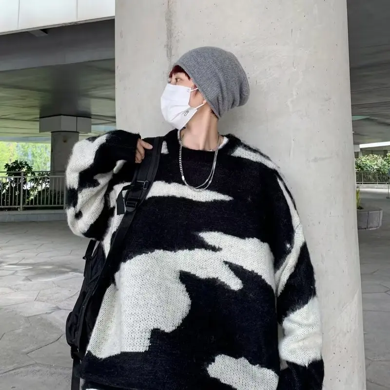 Мужской свитер оверсайз из трикотажа на осень-зиму, круглый вырез, 250 пу, трендовый бренд, дизайн INS, стиль High Street, длинный рукав
Мужской свитер оверсайз из трикотажа на осень-зиму, круглый вырез, 250 пу, трендовый бренд, дизайн INS, стиль High Street, длинный рукав