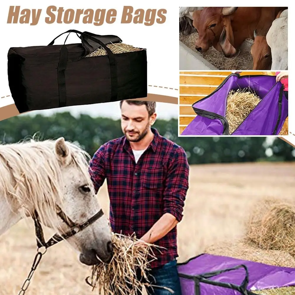 Horse Hay Bales Storage Bag Waterproof Collapsible Bag Hay Bale Tote Bag with Zipper for Horse Goats Hay Storage F0P6
Horse Hay Bales Storage Bag Waterproof Collapsible Bag Hay Bale Tote Bag with Zipper for Horse Goats Hay Storage F0P6