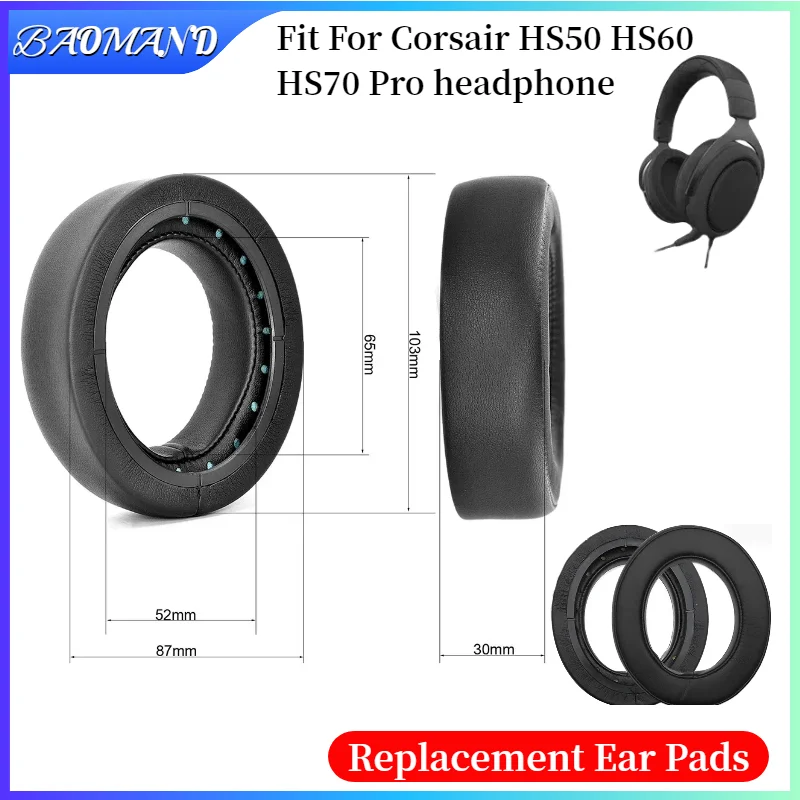 Headphone Earpads for Corsair HS50 HS60 HS70 Pro Headphones Replacement Ear Pads Cover Cushions Pillow Repair Parts
Headphone Earpads for Corsair HS50 HS60 HS70 Pro Headphones Replacement Ear Pads Cover Cushions Pillow Repair Parts