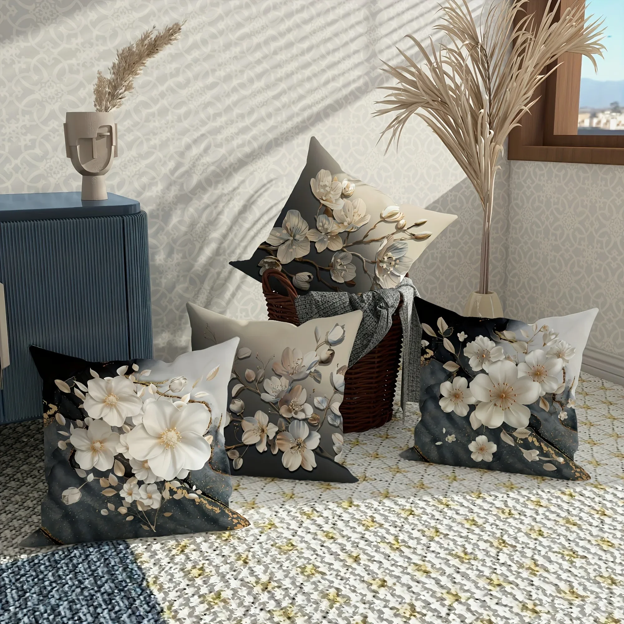 White plum blossom decorative pillow cover, ultra-soft polyester material living room sofa back car pillow cover home decoration
White plum blossom decorative pillow cover, ultra-soft polyester material living room sofa back car pillow cover home decoration