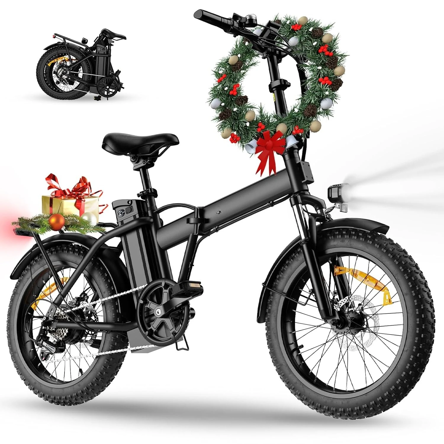 Складной электровелосипед, мотор 983 Вт, запас хода 88-112 км, скорость 32 км/ч, съемная батарея 48В, толстые шины 20 дюймов, на заказ
Складной электровелосипед, мотор 983 Вт, запас хода 88-112 км, скорость 32 км/ч, съемная батарея 48В, толстые шины 20 дюймов, на заказ