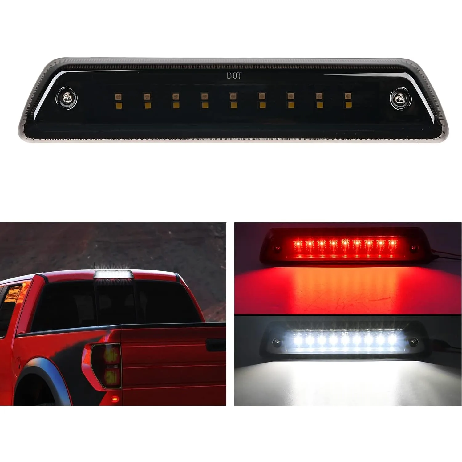 Nilight LED Third Brake Light High Mount 3rd Brake Stop Cargo Reverse Light for 2009-2014 Ford F-150 Pickup Truck Replacement, Includes Foam Gasket Seal
Nilight LED Third Brake Light High Mount 3rd Brake Stop Cargo Reverse Light for 2009-2014 Ford F-150 Pickup Truck Replacement, Includes Foam Gasket Seal