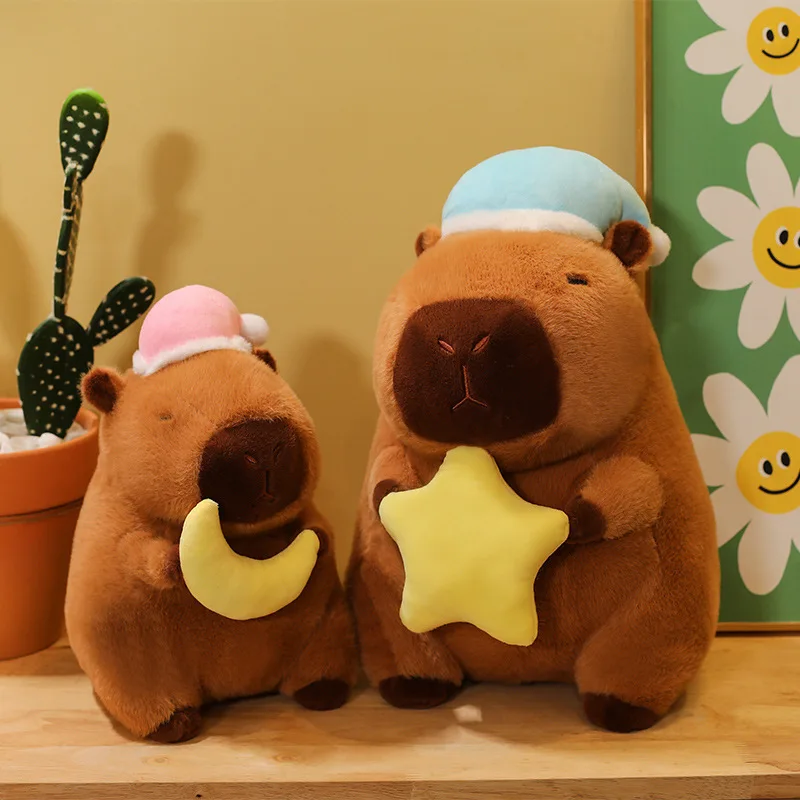 Accompany Toy Sleep Hat Goodnight Capybara Doll Star Stuffed Capybara Plush Toy Fluffy Cute Capybara Fluffty Doll Christmas Gift
Accompany Toy Sleep Hat Goodnight Capybara Doll Star Stuffed Capybara Plush Toy Fluffy Cute Capybara Fluffty Doll Christmas Gift