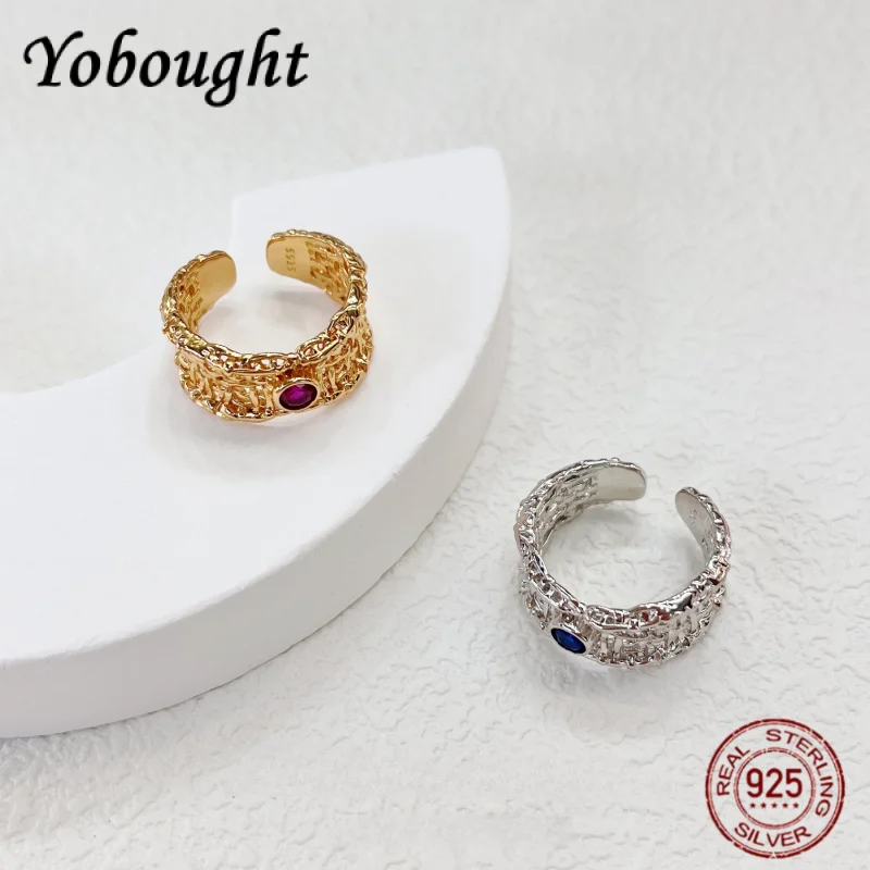 2025 New Japanese-Korean style S925 Pure Silver Original Design Texture Weaving Hollow Colored Zircon Ring for Women
2025 New Japanese-Korean style S925 Pure Silver Original Design Texture Weaving Hollow Colored Zircon Ring for Women