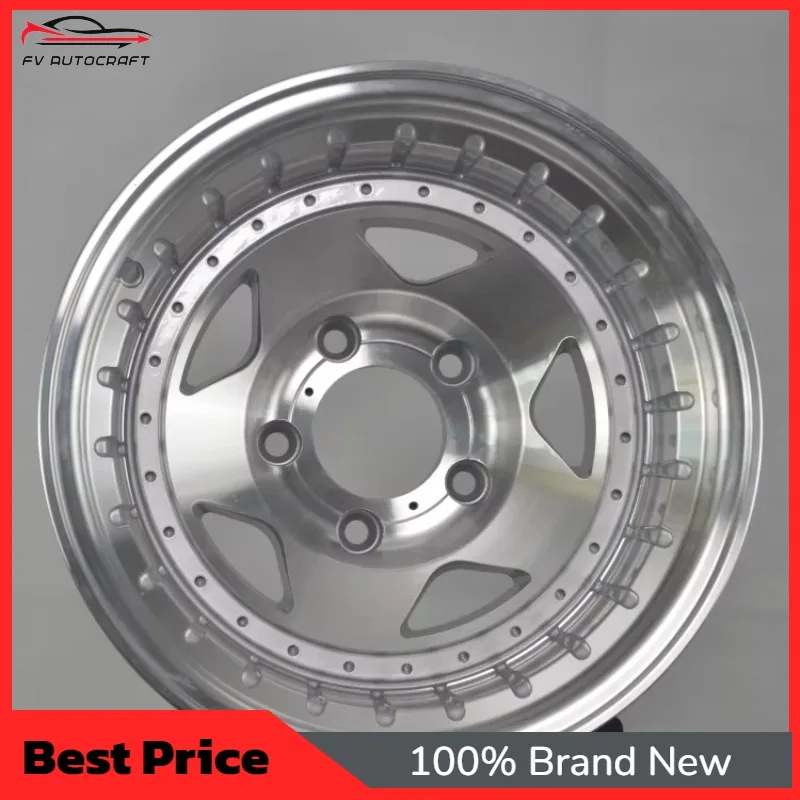 【2026】Factory Direct Sales And Wholesale Polished Silver Deep Dish Retro Off-Road Alloy Wheels 15 Inch 5x127 6x127 5x150 Truck
【2026】Factory Direct Sales And Wholesale Polished Silver Deep Dish Retro Off-Road Alloy Wheels 15 Inch 5x127 6x127 5x150 Truck