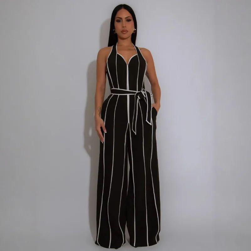 KEXU Women Wide Leg V Neck Sleeveless Stripe Jumpsuits 2025 Summer Hollow Out Beach Night Club Playsuit One Piece Suit Romper
KEXU Women Wide Leg V Neck Sleeveless Stripe Jumpsuits 2025 Summer Hollow Out Beach Night Club Playsuit One Piece Suit Romper