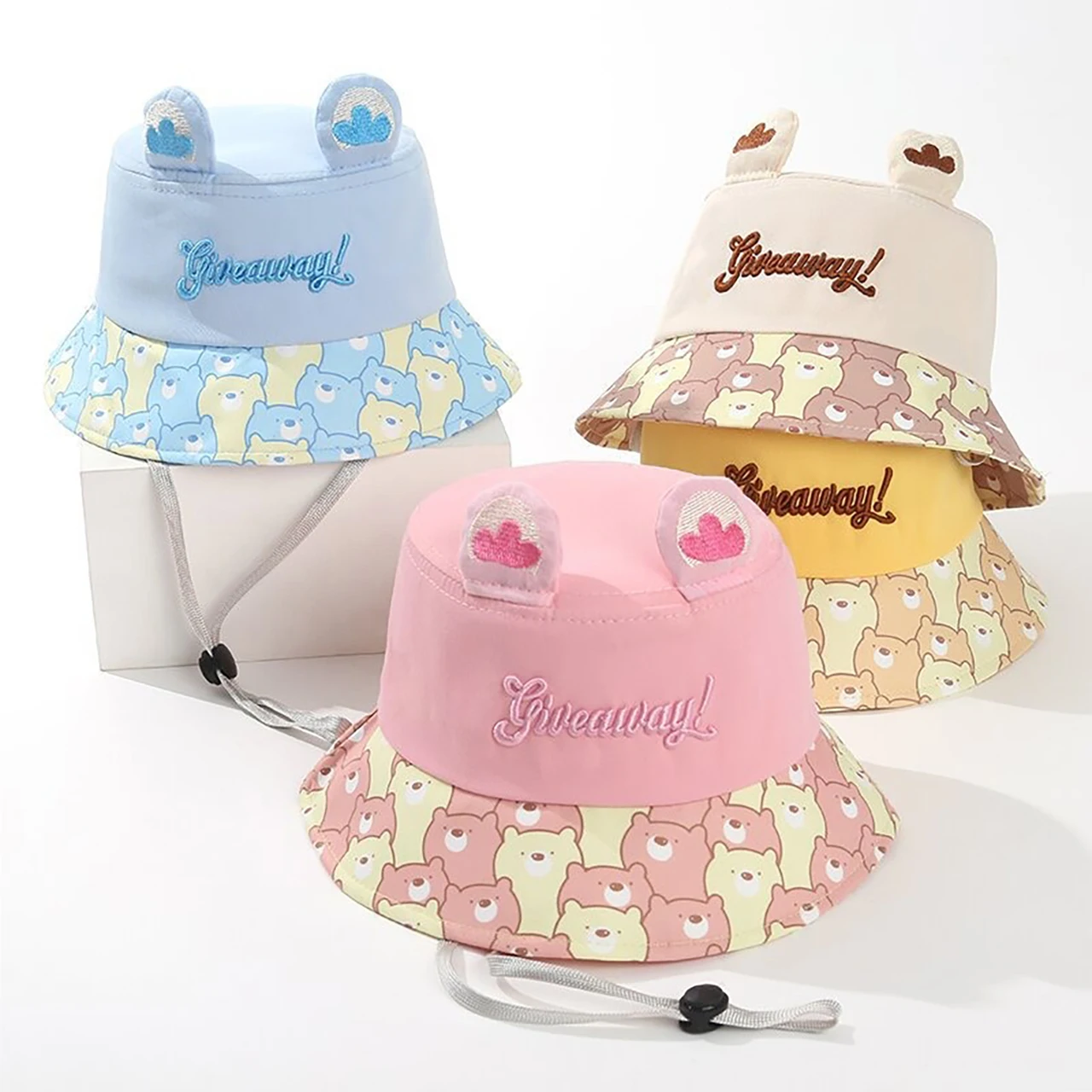 Cute Cartoon Baby Bucket Hat 1-5year Kids Fisherman Cap Boys Girls Outdoor Sun Protection Visors Children Windproof Basin Cap
Cute Cartoon Baby Bucket Hat 1-5year Kids Fisherman Cap Boys Girls Outdoor Sun Protection Visors Children Windproof Basin Cap
