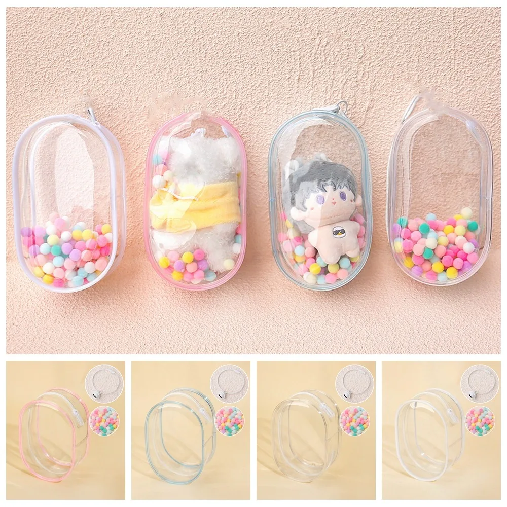 With Bell Keychain Clear Outdoor Doll Bag Display Transparent Doll Storage Pouch PVC Hairball Outdoor Doll Display Bag
With Bell Keychain Clear Outdoor Doll Bag Display Transparent Doll Storage Pouch PVC Hairball Outdoor Doll Display Bag