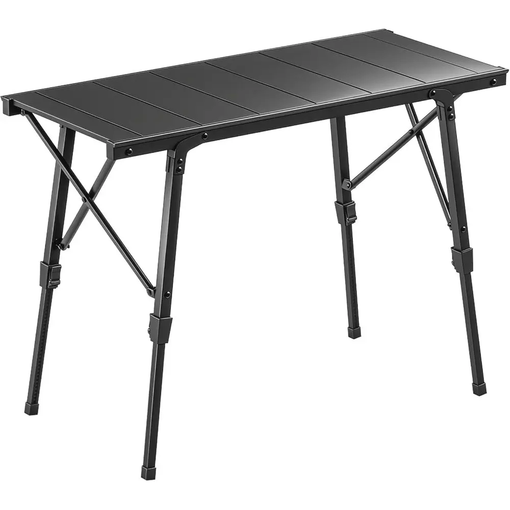 Portable Folding Picnic Table with Adjustable Height and Detachable Plates, Ideal for Camping, Outdoors, BBQ, and Beach, Black
Portable Folding Picnic Table with Adjustable Height and Detachable Plates, Ideal for Camping, Outdoors, BBQ, and Beach, Black