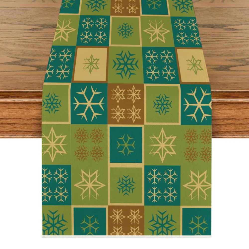 1pc Christmas Printed Table Runner with Festive Snowflake & Holiday Patterns - Durable Polyester Fabric For Indoor Dining, Party
1pc Christmas Printed Table Runner with Festive Snowflake & Holiday Patterns - Durable Polyester Fabric For Indoor Dining, Party