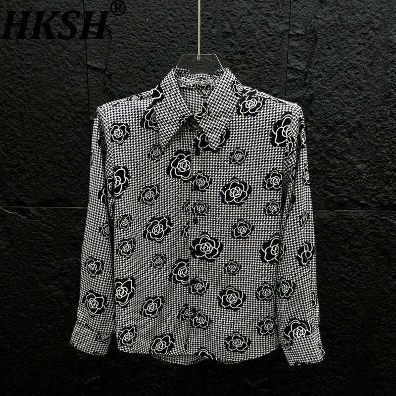 HKSH Spring Summer New Men Tide Dark Chic Unique Rose Print Shirt Stylish Trendy Casual High-End Embellished Fit Shirts HK23911
HKSH Spring Summer New Men Tide Dark Chic Unique Rose Print Shirt Stylish Trendy Casual High-End Embellished Fit Shirts HK23911