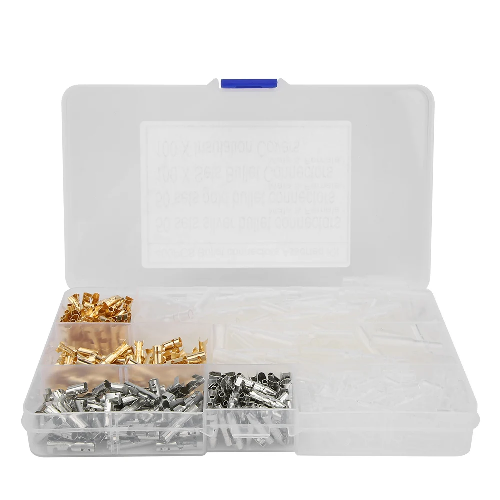 400PCS Male Female Bullet Connectors Good Electrical Conductivity Cold Pressed Car Electrical Connector Insulation Covers Kit
400PCS Male Female Bullet Connectors Good Electrical Conductivity Cold Pressed Car Electrical Connector Insulation Covers Kit