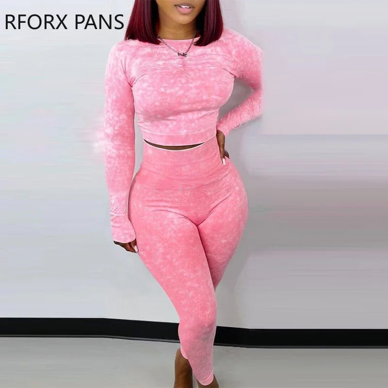 Women Chic Long Sleeves Round Neck High Waist Elegant Seamless Washed Yoga Pants Sets
Women Chic Long Sleeves Round Neck High Waist Elegant Seamless Washed Yoga Pants Sets
