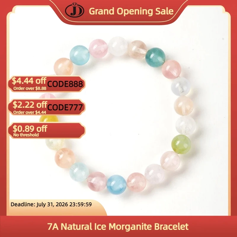7A Natural Ice Morganite Bracelet Multicolor Beryl Beads for Women Elegant Gemstone Jewelry Gift luxury quality jewelry
7A Natural Ice Morganite Bracelet Multicolor Beryl Beads for Women Elegant Gemstone Jewelry Gift luxury quality jewelry