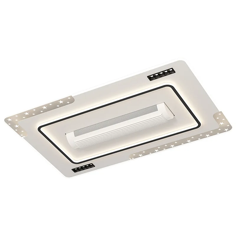 Bladeless fan light Rectangle ceiling Intelligent voice light Simple modern ceiling fan Living room main light
Bladeless fan light Rectangle ceiling Intelligent voice light Simple modern ceiling fan Living room main light