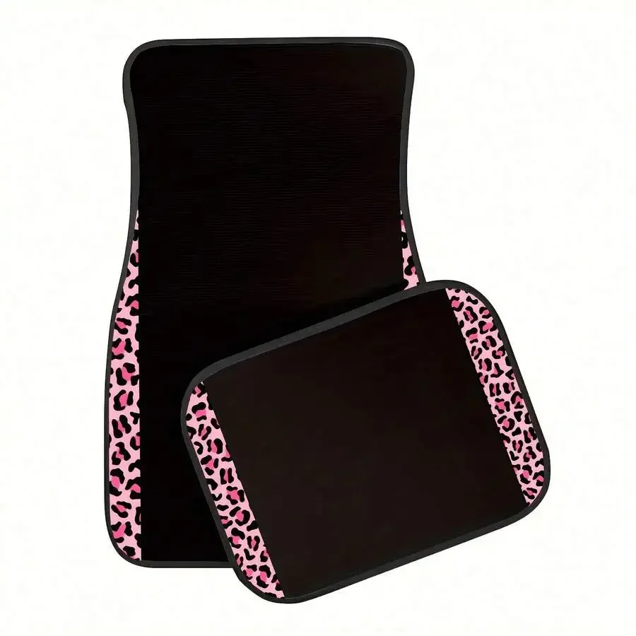Set Of 4 Black Pink Leopard Print Car Floor Mats Non-Slip Polyester Universal Fit
Set Of 4 Black Pink Leopard Print Car Floor Mats Non-Slip Polyester Universal Fit