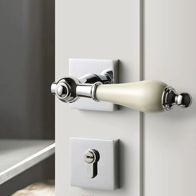 Handmade Premium Silver French Magnetic Silent Door Lock, Mid Century Ceramic Bedroom Latch, Vintage Pull, Elegant
Handmade Premium Silver French Magnetic Silent Door Lock, Mid Century Ceramic Bedroom Latch, Vintage Pull, Elegant
