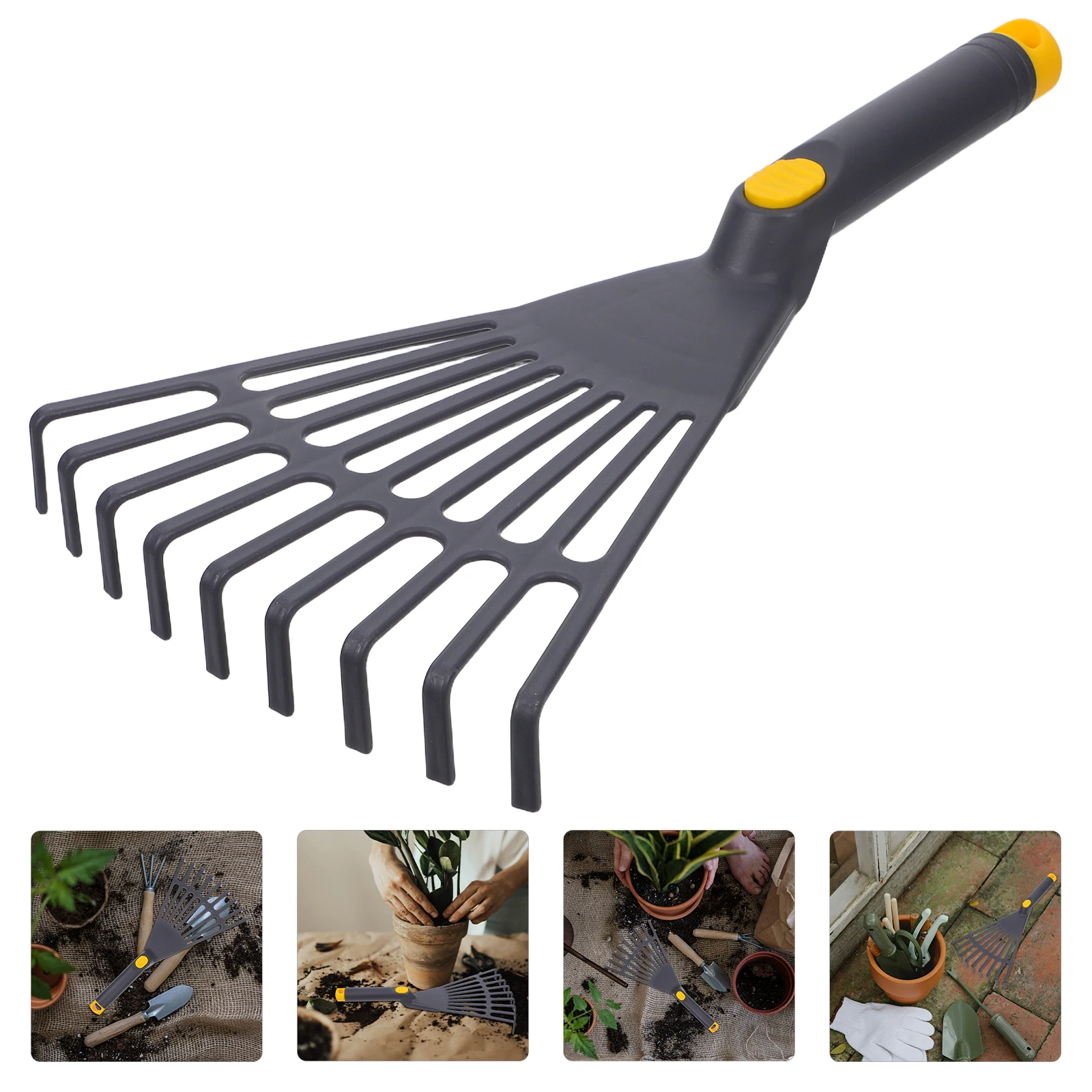 2pcs Garden Leaf Rake Plastic Lightweight Ergonomic Handle 13.64X6.88 Inch Small Gardening Tool Lawn Use Durable Heavy Duty
2pcs Garden Leaf Rake Plastic Lightweight Ergonomic Handle 13.64X6.88 Inch Small Gardening Tool Lawn Use Durable Heavy Duty