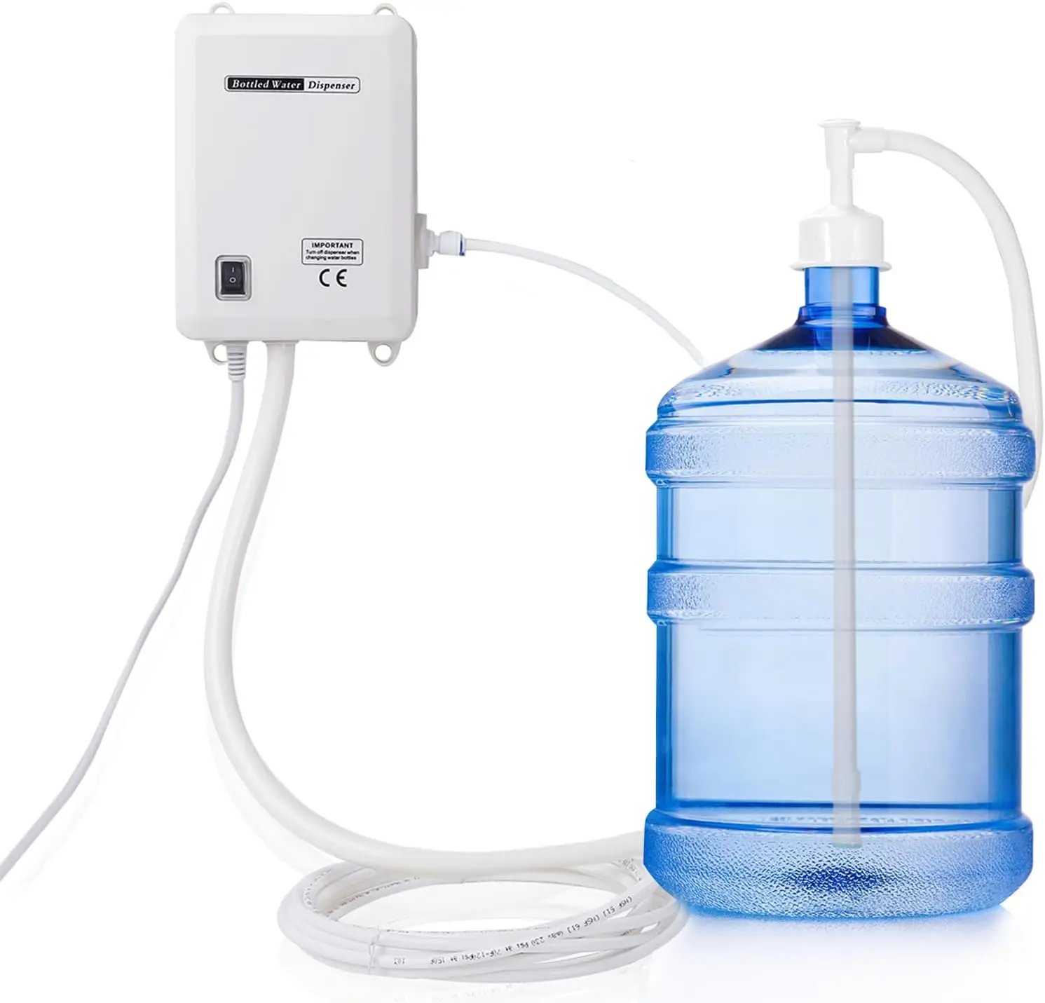 Bottled Water Dispenser Pump System - 20ft 110V AC US Plug Water Dispensing Pump with Single Inlet - Compatible
Bottled Water Dispenser Pump System - 20ft 110V AC US Plug Water Dispensing Pump with Single Inlet - Compatible