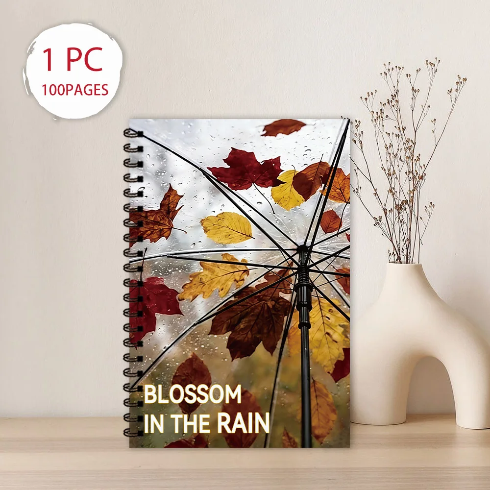 Umbrella and Maple Leaf Notebook 1pc,Blank Lined Pages, Ideal Gift for Note-Taking, Inspiring for Everyone, Perfect for Students
Umbrella and Maple Leaf Notebook 1pc,Blank Lined Pages, Ideal Gift for Note-Taking, Inspiring for Everyone, Perfect for Students