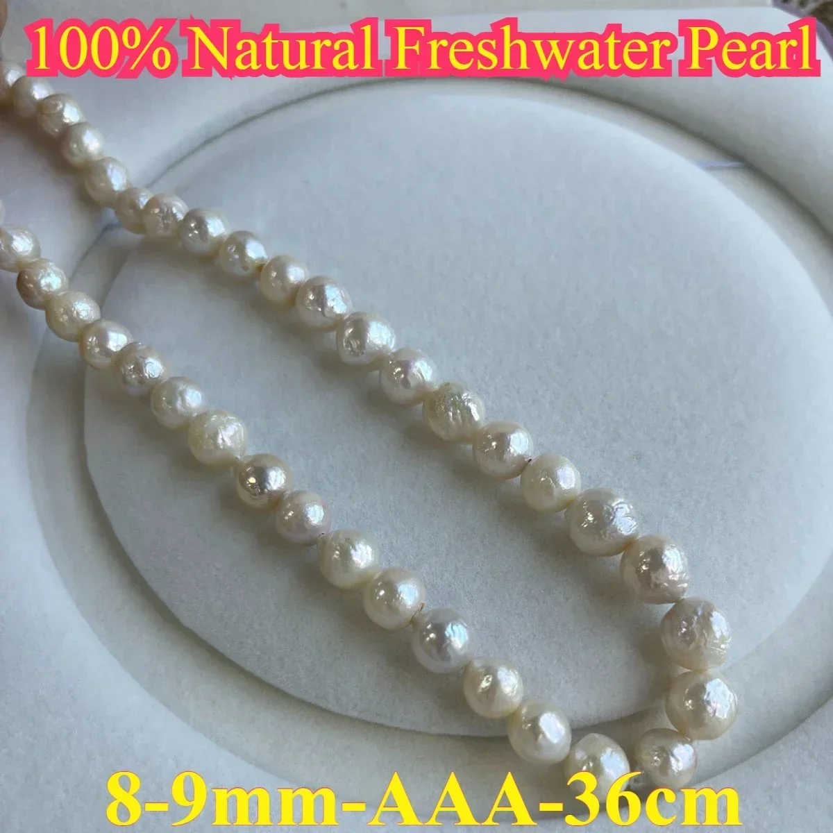 8-9mm AAA Flawless Surface Natural Freshwater Pearl Near Round Potato Bead Elegant DIY Jewelry Make Handmade Bracelet Necklace
8-9mm AAA Flawless Surface Natural Freshwater Pearl Near Round Potato Bead Elegant DIY Jewelry Make Handmade Bracelet Necklace